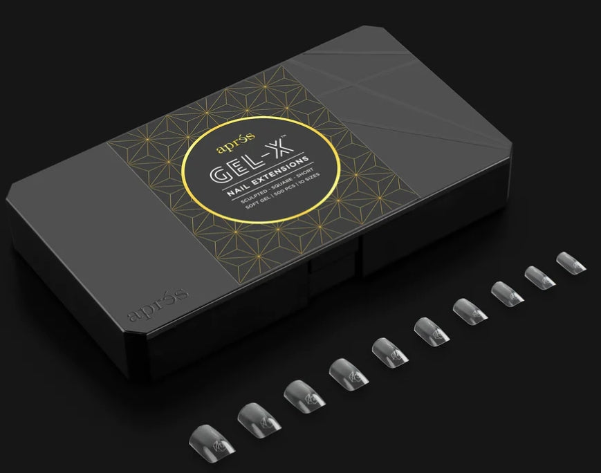 Apres Sculpted Square Short, Box of Tips, S-SS (Pk: 5 boxes/case)