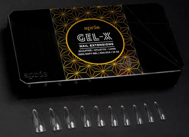 Apres Sculpted Stiletto Long, Box of Tips, S-STL