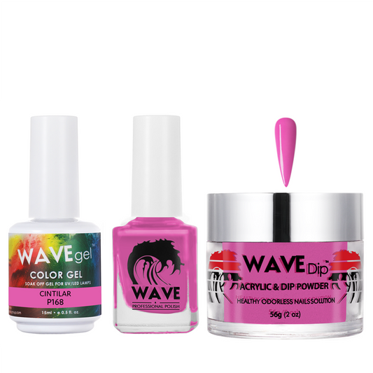 Wave Gel 4in1 Acrylic/Dipping Powder + Gel Polish + Nail Lacquer, SIMPLICITY Collection, 168, Cintilar