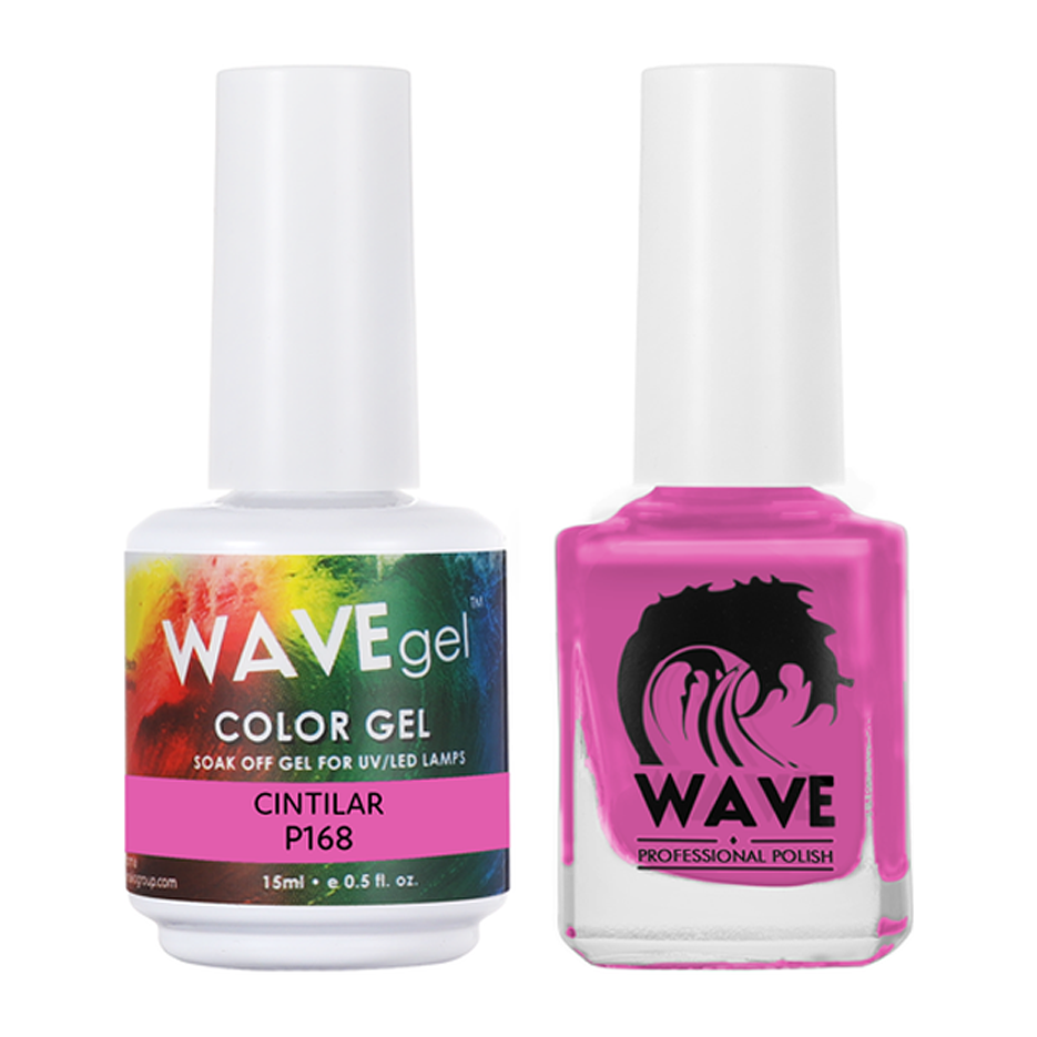 Wave Gel Nail Lacquer + Gel Polish, Simplicity Collection, 168, Cintilar, 0.5oz