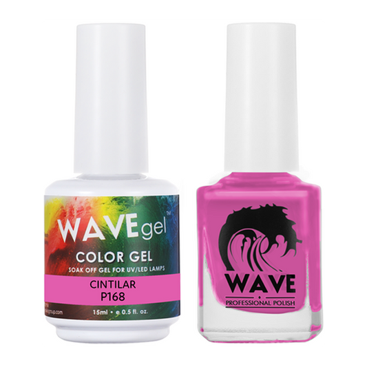 Wave Gel Nail Lacquer + Gel Polish, Simplicity Collection, 168, Cintilar, 0.5oz