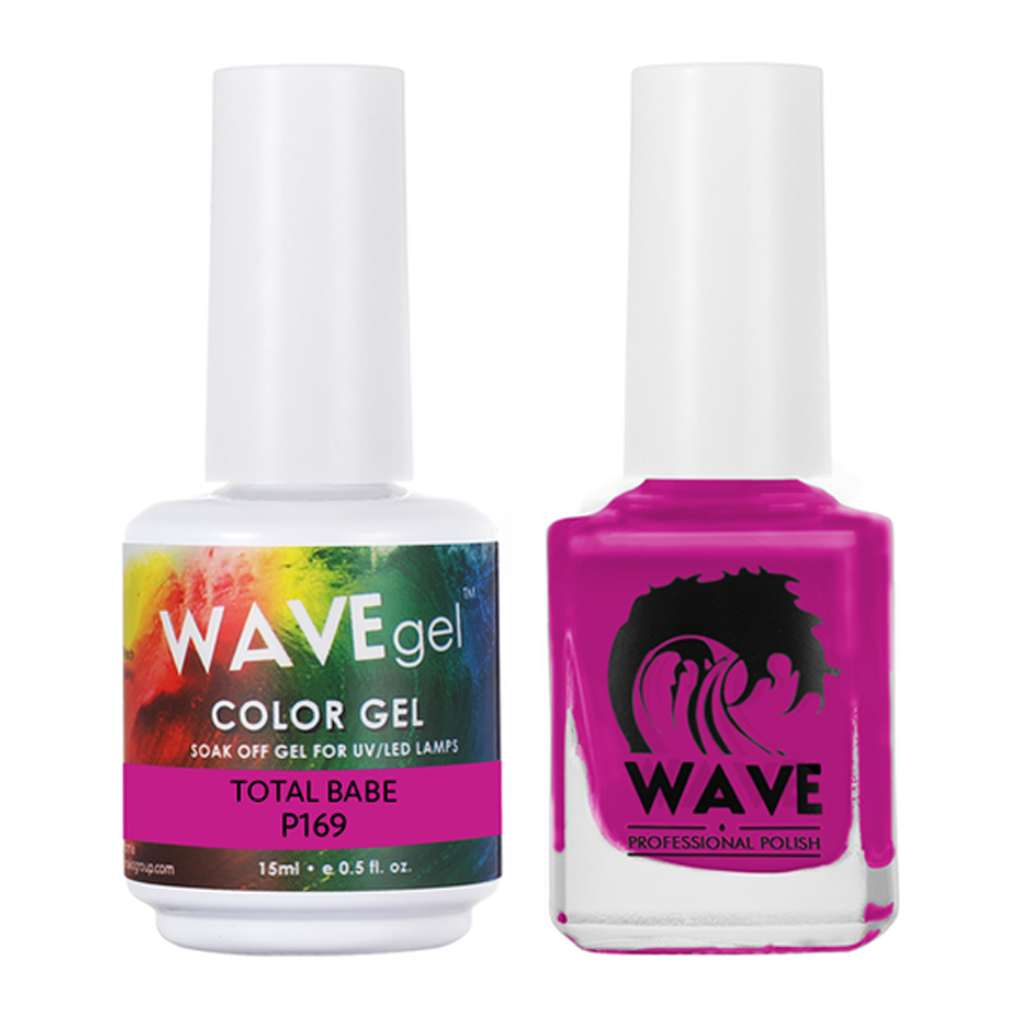 Wave Gel Nail Lacquer + Gel Polish, Simplicity Collection, 169, Total Babe, 0.5oz