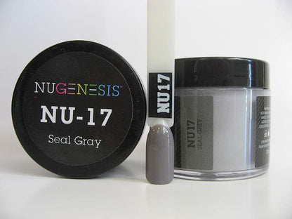 Nugenesis Dipping Powder, NU 017, Seal Gray, 2oz MH1005