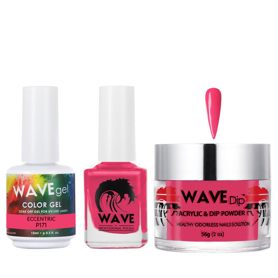 Wave Gel 4in1 Acrylic/Dipping Powder + Gel Polish + Nail Lacquer, SIMPLICITY Collection, 171, Eccentric