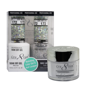 Cre8tion 3in1 Dipping Powder + Gel Polish + Nail Lacquer, 172, Love And Lust, 3104-0772 OK0117VD