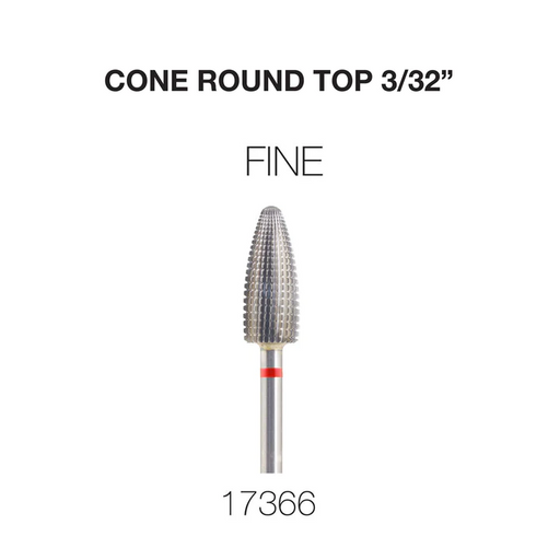 Cre8tion Carbide, Cone Round Top, Fine, CF 3/32'', 17366 OK0225VD