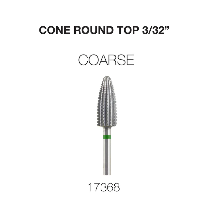 Cre8tion Carbide, Cone Round Top, Coarse, CC 3/32'', 17368 OK0225VD