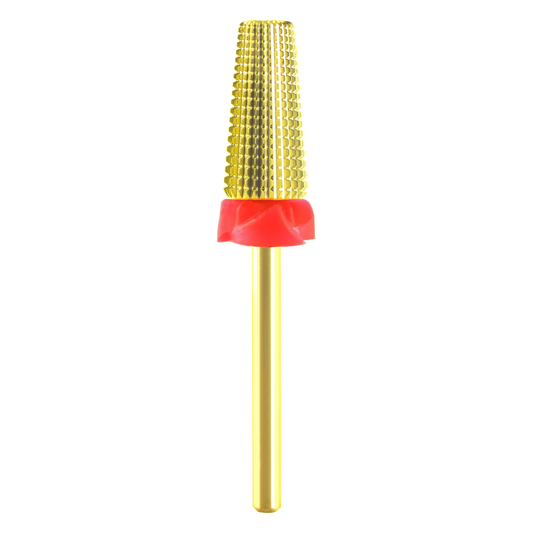 Cre8tion 5in1 Nail Filling Bit, Gold, CF, 50pcs/box, 17418