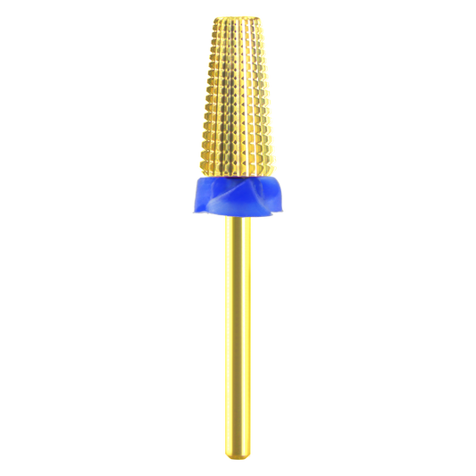 Cre8tion 5in1 Nail Filling Bit, Gold, CM, 50pcs/box, 17419