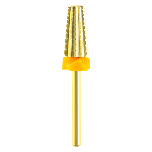 Cre8tion 5in1 Nail Filling Bit, Gold, CXX, 50pcs/box, 17422