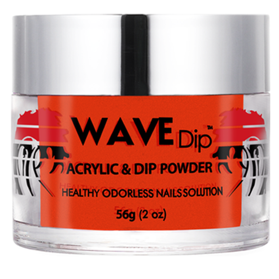 Wave Gel Acrylic/Dipping Powder, Simplicity Collection, 174, Bright Lava,  2oz