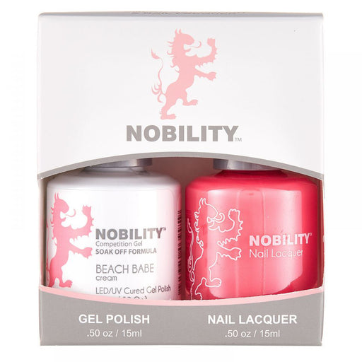 LeChat Nobility Gel & Polish Duo, NBCS177, Beach Babe, 0.5oz KK