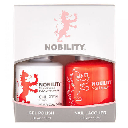 LeChat Nobility Gel & Polish Duo, NBCS178, Chili Pepper, 0.5oz KK