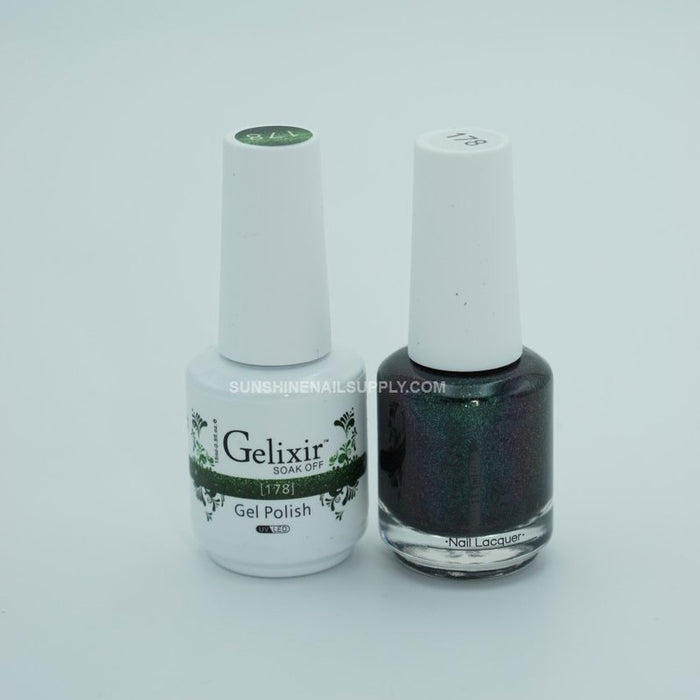 Gelixir Nail Lacquer And Gel Polish, 178, 0.5oz
