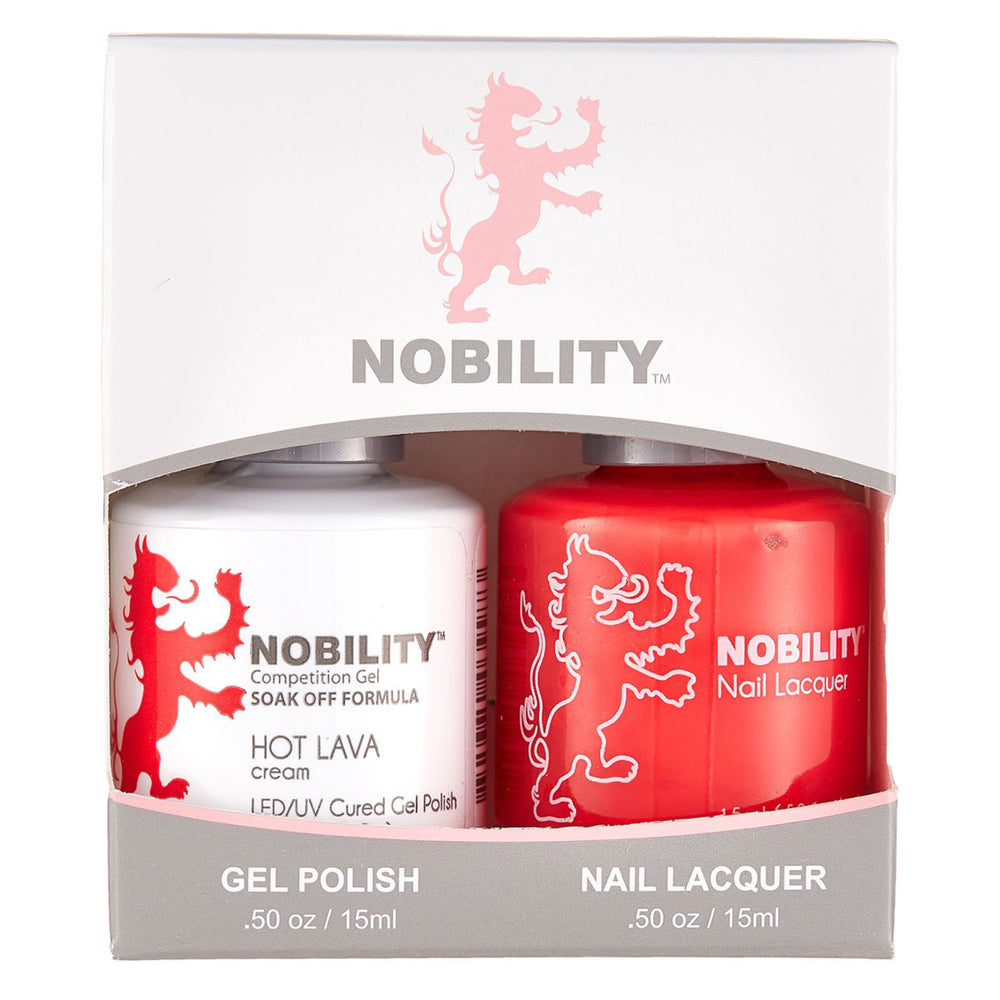 LeChat Nobility Gel & Polish Duo, NBCS179, Hot Lava, 0.5oz KK