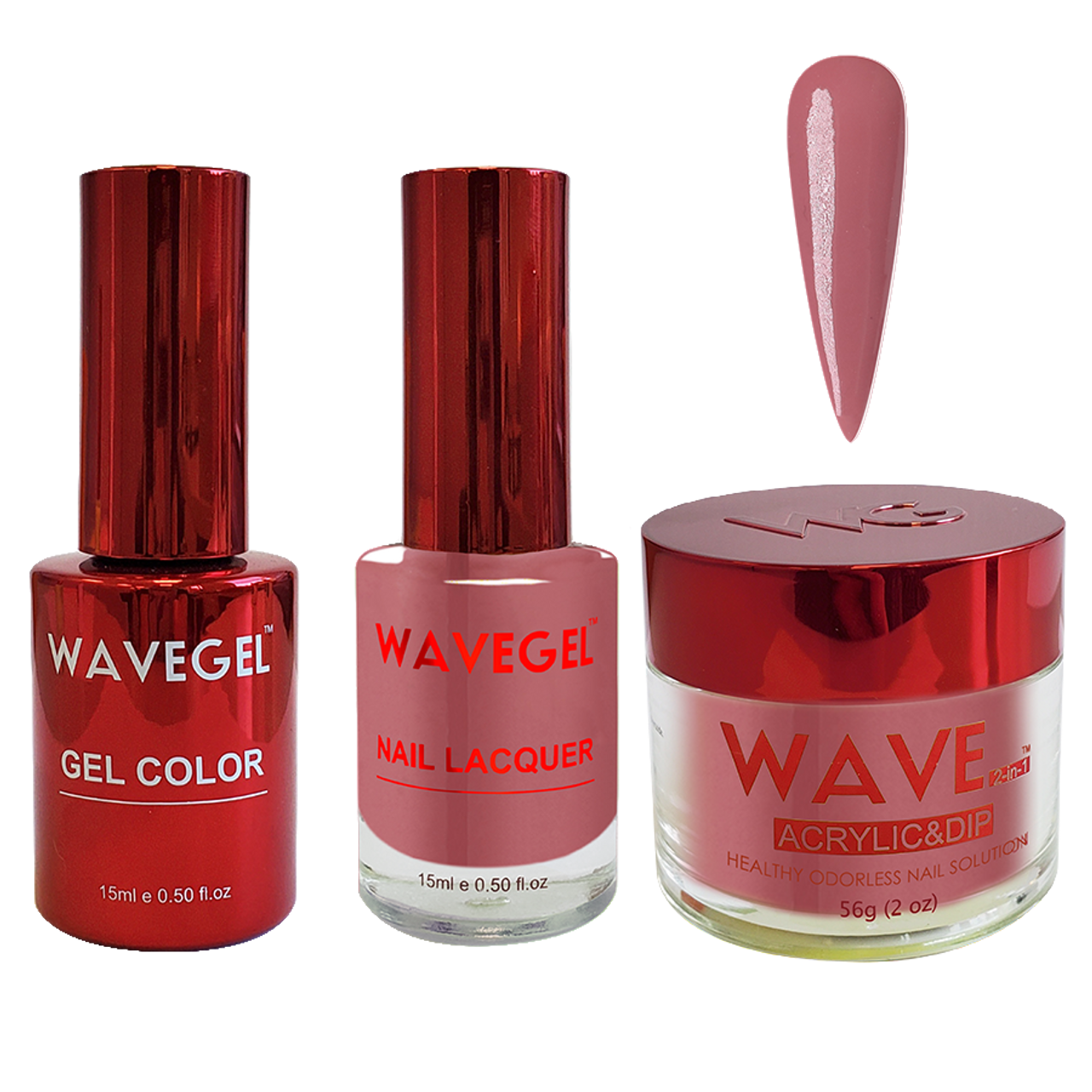 Wave Gel 4in1 Dipping Powder + Gel Polish + Nail Lacquer, QUEEN Collection, 017, Empathy