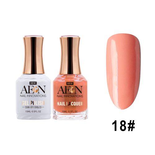 AEON Gel Polish + Nail Lacquer, 018, Peppermint, 0.5oz OK0326LK