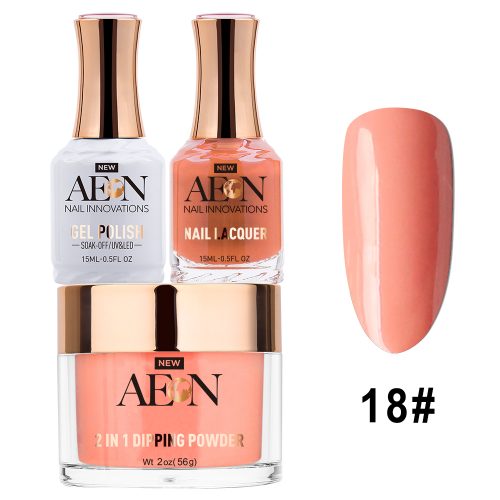 AEON 3in1 Dipping Powder + Gel Polish + Nail Lacquer, 018, Peppermint OK0327LK