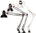 Table (Desk) Lamp (Cone Shape), Silver, 10057 (Packing: 16 pcs/case)