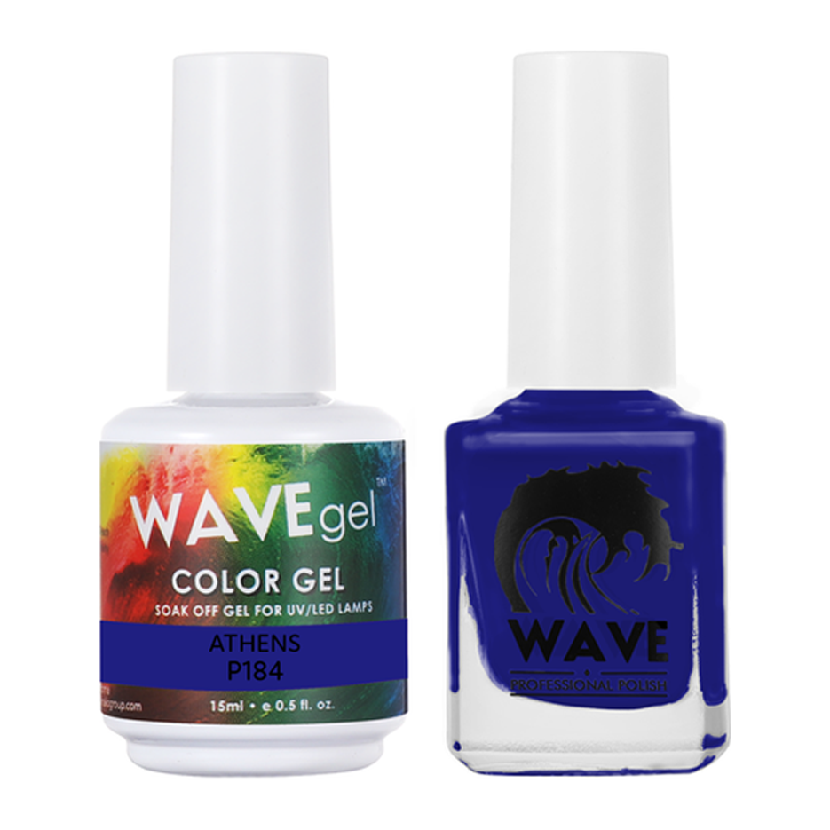 Wave Gel Nail Lacquer + Gel Polish, Simplicity Collection, 184, Athens, 0.5oz