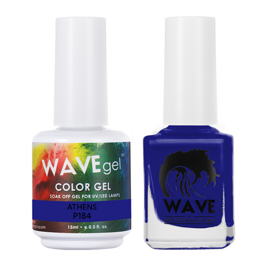 Wave Gel Nail Lacquer + Gel Polish, Simplicity Collection, 184, Athens, 0.5oz