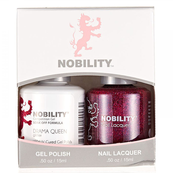 LeChat Nobility Gel & Polish Duo, NBCS185, Drama Queen, 0.5oz KK0406