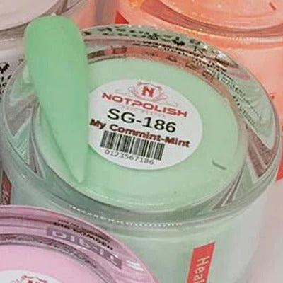 NotPolish Dipping Acrylic/Powder, OG Collection, 186, My Commint-Mint, 2oz OK0325MN