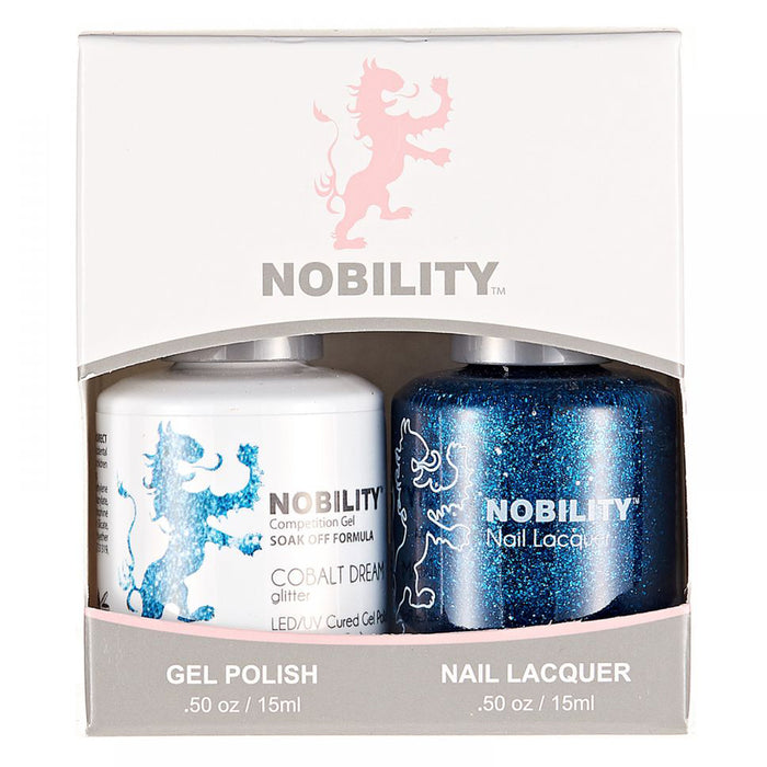 LeChat Nobility Gel & Polish Duo, NBCS186, Cobalt Dream, 0.5oz KK0406