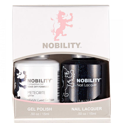 LeChat Nobility Gel & Polish Duo, NBCS187, Meteorite, 0.5oz KK0406