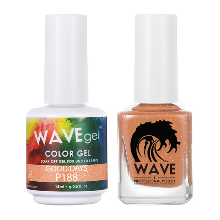Wave Gel Nail Lacquer + Gel Polish, Simplicity Collection, 188, Good Days, 0.5oz