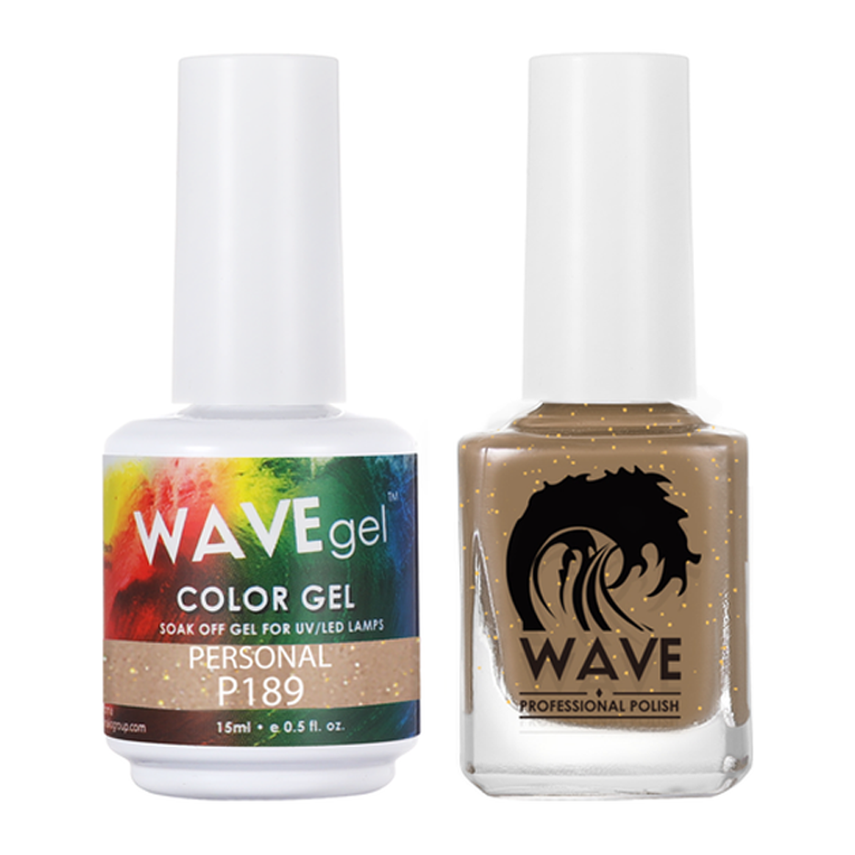 Wave Gel Nail Lacquer + Gel Polish, Simplicity Collection, 189, Personal, 0.5oz