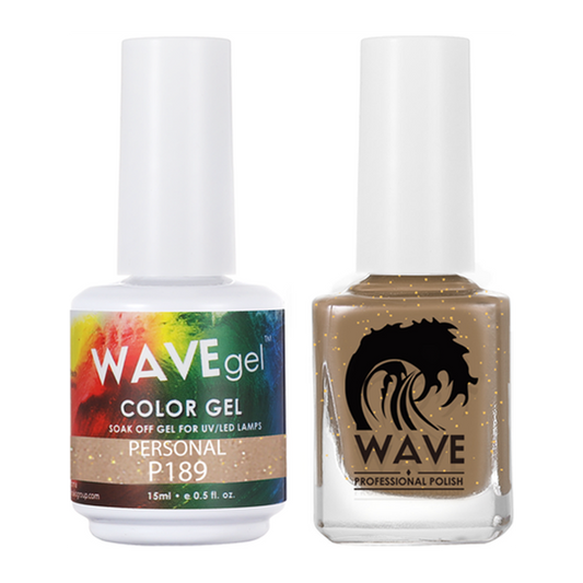 Wave Gel Nail Lacquer + Gel Polish, Simplicity Collection, 189, Personal, 0.5oz