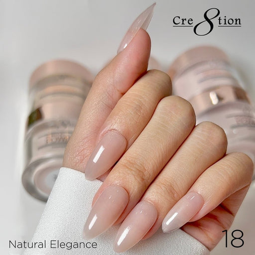 Cre8tion Acrylic Powder, Natural Elegance Collection, 18, 1.7oz