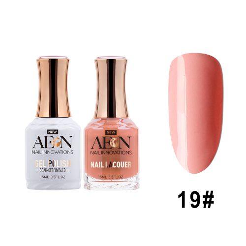 AEON Gel Polish + Nail Lacquer, 019, Ay Poppy!, 0.5oz OK0326LK