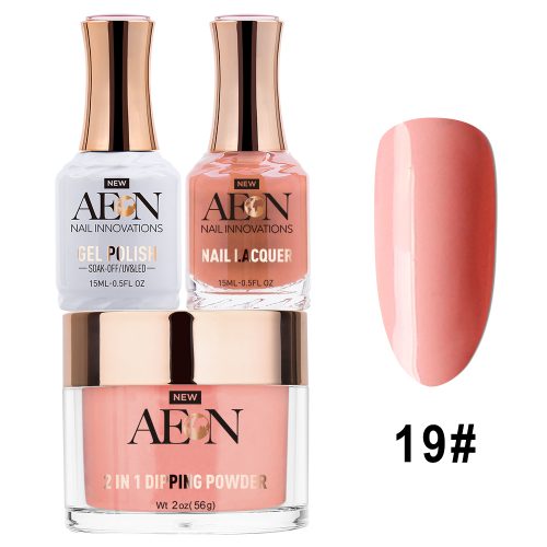 AEON 3in1 Dipping Powder + Gel Polish + Nail Lacquer, 019, Ay Poppy! OK0327LK