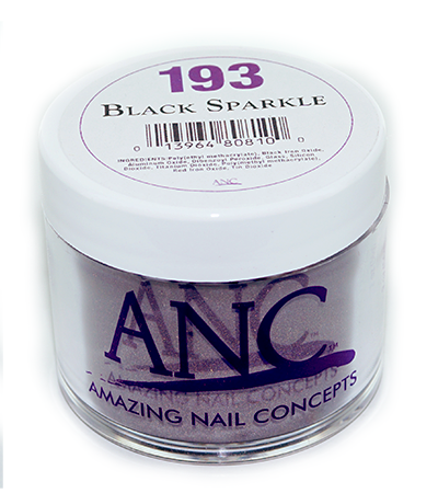 ANC Dipping Powder, 2OP193, Black Sparkle, 2oz KK0502