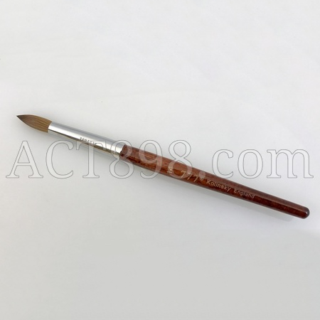 777 Kolinsky England Nail Brush, Red Wood Handle, #20 OK0923VD