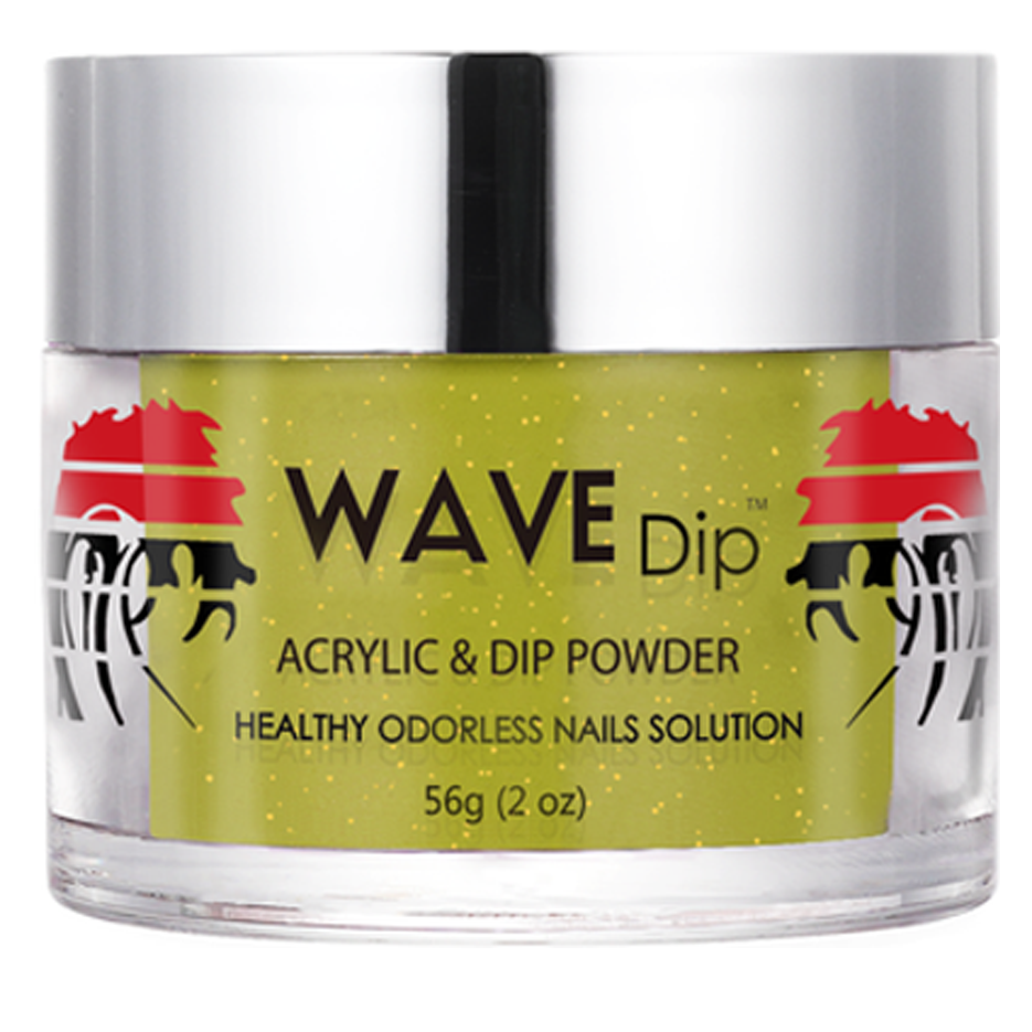 Wave Gel Acrylic/Dipping Powder, Simplicity Collection, 195, Mustard Yellow, 2oz