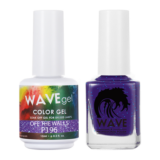 Wave Gel Nail Lacquer + Gel Polish, Simplicity Collection, 196, Off The Walls, 0.5oz