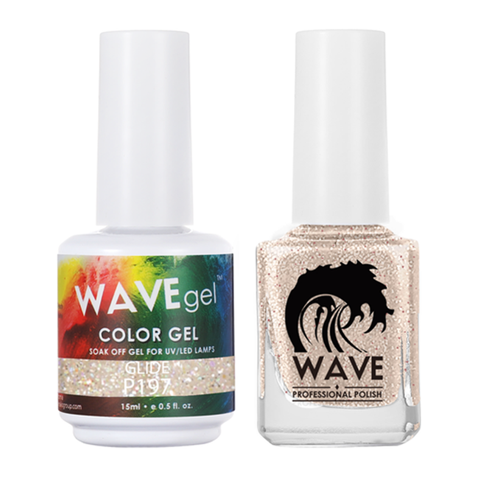 Wave Gel Nail Lacquer + Gel Polish, Simplicity Collection, 197, Glide, 0.5oz