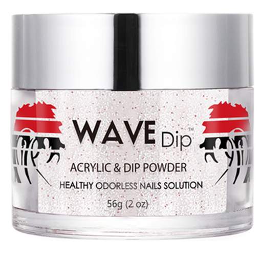 Wave Gel Acrylic/Dipping Powder, Simplicity Collection, 198, Off White Twinkle, 2oz