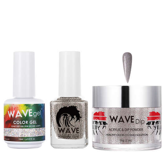 Wave Gel 4in1 Acrylic/Dipping Powder + Gel Polish + Nail Lacquer, SIMPLICITY Collection, 199, In My Head