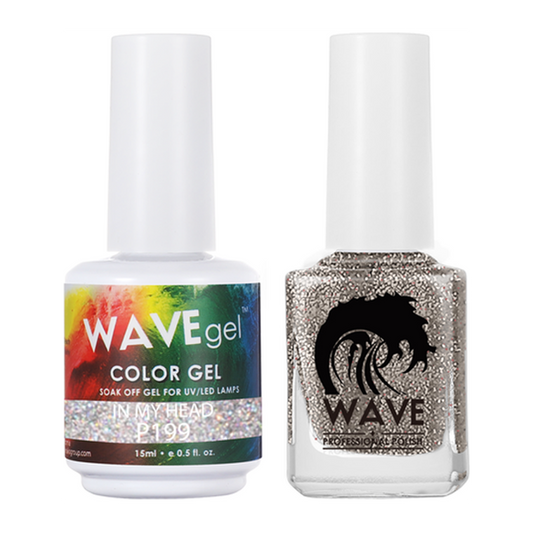 Wave Gel Nail Lacquer + Gel Polish, Simplicity Collection, 199, In My Head, 0.5oz