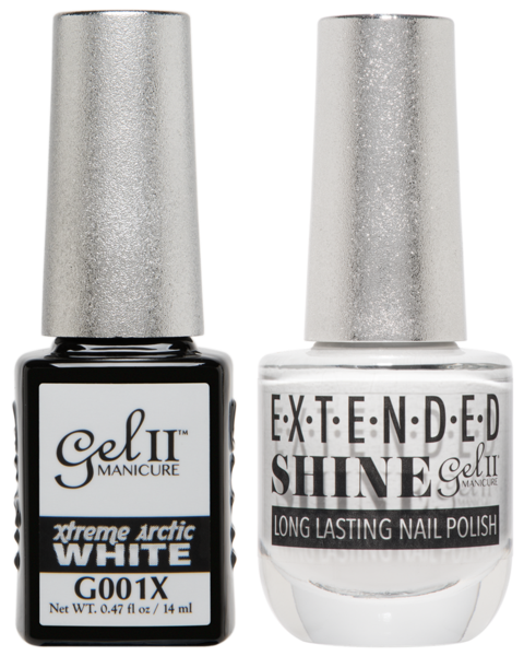 Gel II Manicure And Extended Shine, G001X, Arctic White, 0.47oz KK