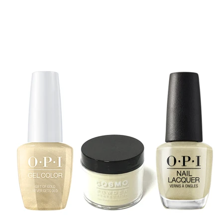 Cosmo 3in1 Dipping Powder + Gel Polish + Nail Lacquer (Matching OPI), 2oz, Color list in the note, 000