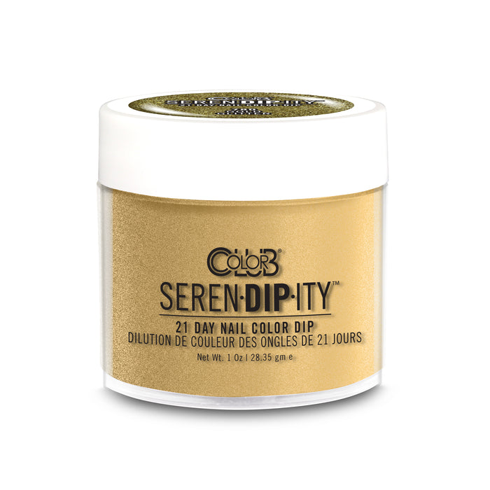 Color Club Dipping Powder, Serendipity, Gold Glitter, 1oz, 05XDIP780 KK