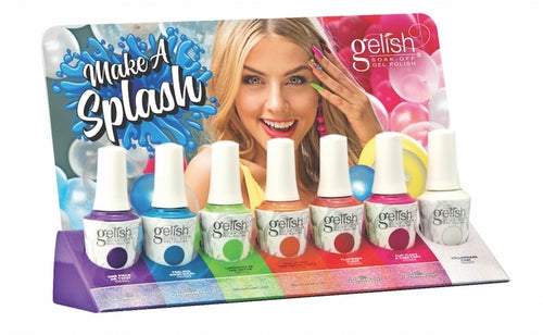 Gelish Gel Polish & Morgan Taylor Nail Lacquer, Make A Splash Summer 2018 Collection, Full Line of 7 colors (from 11103101 to 1110307), 0.5oz