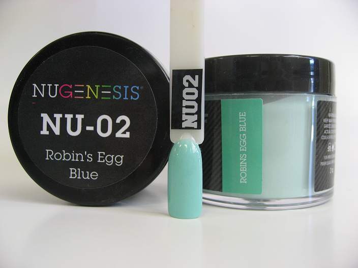 Nugenesis Dipping Powder, NU 002, Robin's Egg Blue, 2oz MH1005