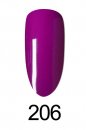 7 Star Nail Lacquer + Gel Polish Matching Pair, 206, 0.5oz