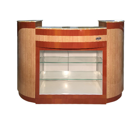 SPA Reception Desk, Maple/Oak, C-209MO (NOT Included Shipping Charge)